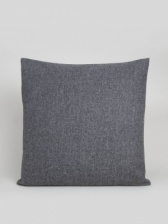Square Felt Charcoal Cushion by ChalkUK